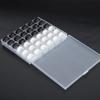 36pcs White And Black Prewound Bobbins Set Transparent Plastic Bobbin Case  For Embroidery