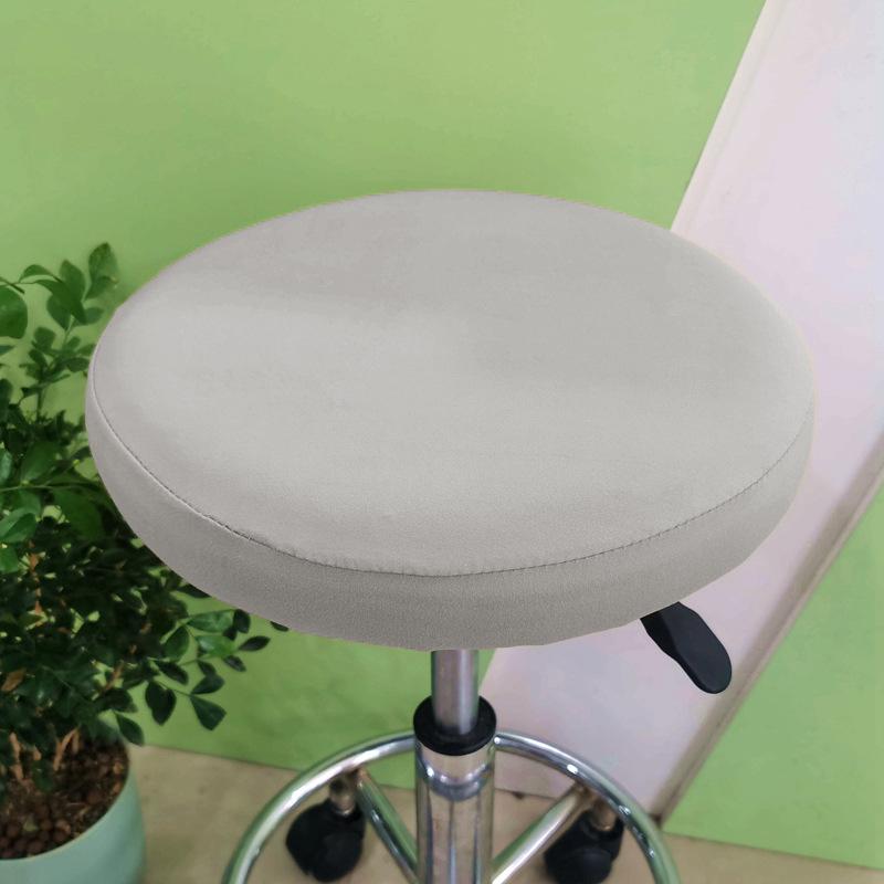 1 Bar Stool Cover Round Stool Cover with Elastic Bands Bar Stool Seat Cover Slipcover Washable Stool Cushion Cover Feature Stretch Fabric Dia D30-34cm