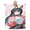 ZZZ Ellen Nicole Miyabi Plush Blanket Girls Boys  Flannel Throw Blanket For Couch Chair Super Warm Custom Quality Bedspread Gift