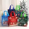Christmas Fabric Makeup Clod Candy Bag Non-woven Packaging for New Year Party Folding Storage Bags for Gifts
