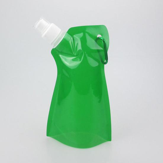 Складной мешок для воды 450 мл, пищевой класс, не содержит BPA, герметичный, легкий, гибкий, бутылка для воды, товары для кемпинга