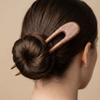 U Shaped Wooden Hair Sticks Handmade Ponytail Hair Bun Maker Delicate Hair Forks  Hair Accessories