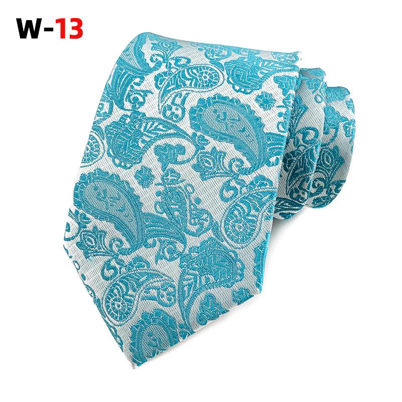 Галстук мужской из полиэстера с узором пейсли и цветком кешью, 18 цветов