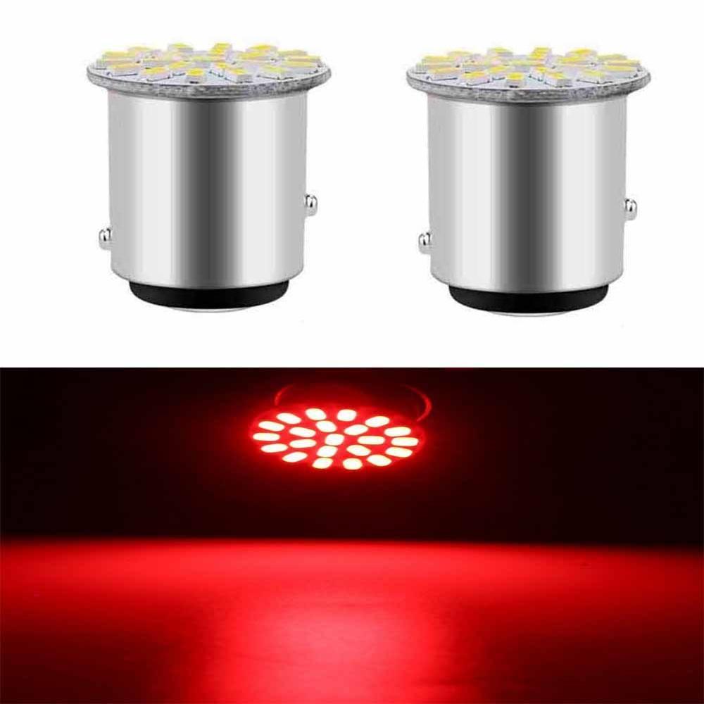 6/4/2/1PCS BA15S P21W 1156 1157 22SMD LED Patch Car Tail Side Indicator Stop Light Bulb White Red Yellow DC 12V