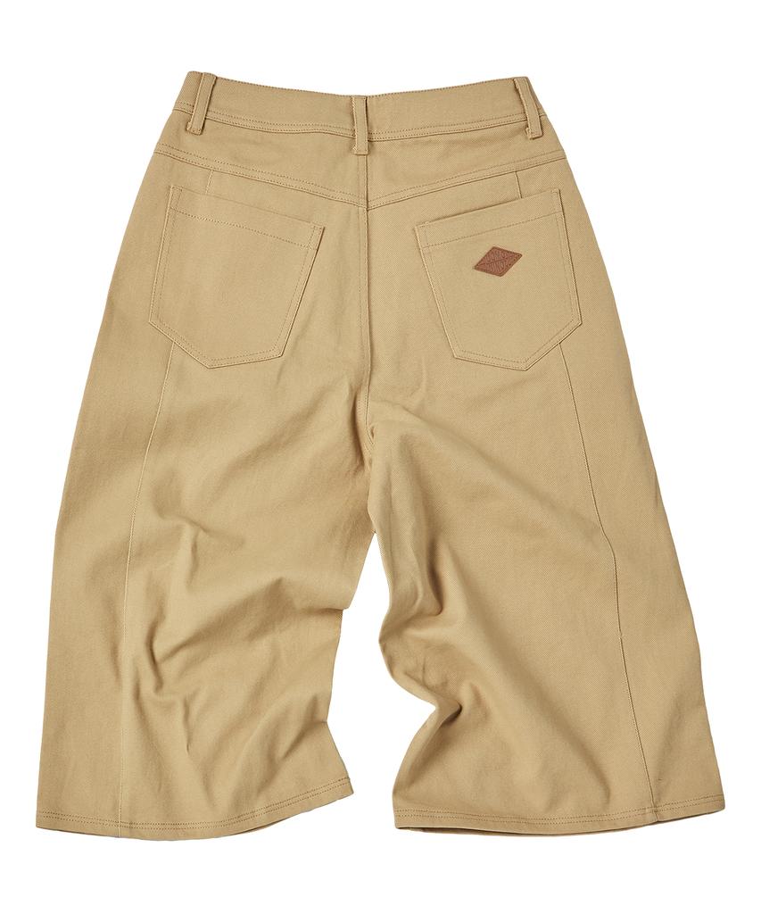 COMONINOZ W Bermuda Crop Pants [Mustard]