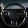 Автомобильная мягкая кожаная карбоновая накладка на руль Четыре сезона Универсальная Подходит для автомобилей Y Седанов Внедорожников Грузовиков