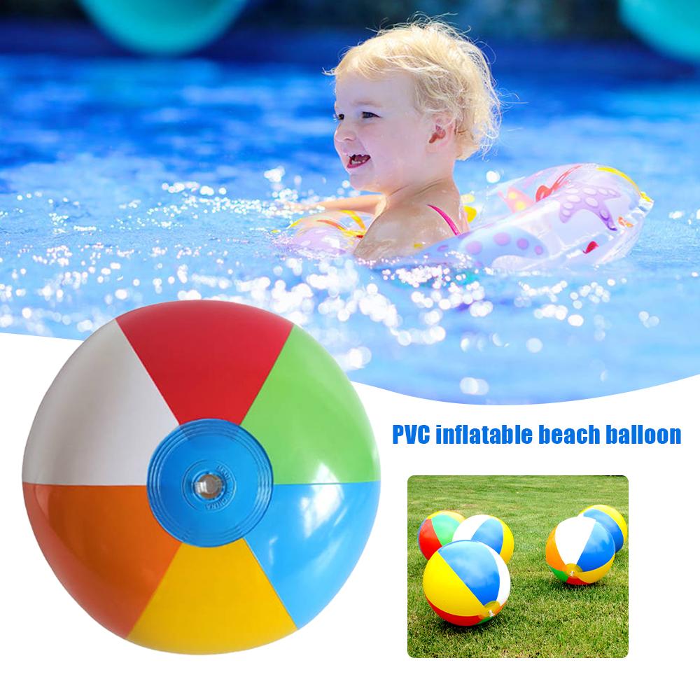 Novelty Beach Ball for Kids Classic Color Pool Game Ball Summer Toy 16/30/36cm
