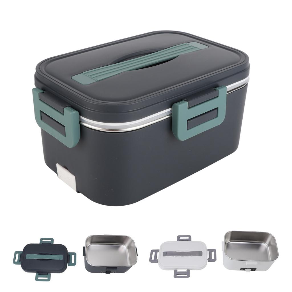 Электрический ланч-бокс 1,8 л с циркуляцией воздуха на 360 градусов, подогрев, вкладыш из нержавеющей стали SUS304, можно мыть в посудомоечной машине, портативный ланч-бокс