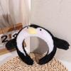 Non-slip Cartoon Headband Plush Doll Penguin Hair Hoop Funny Plush Hairband  Kids