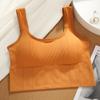 Breathable Sports Bra Shockproof Crop Top Anti-sweat Fitness Top Women Seamless Yoga Bra Push Up Sport Top Gym Workout Top