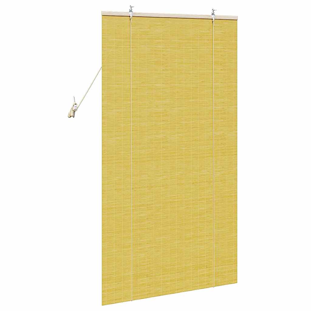 Bamboo Roller Blind Yellow 80 x 160 cm