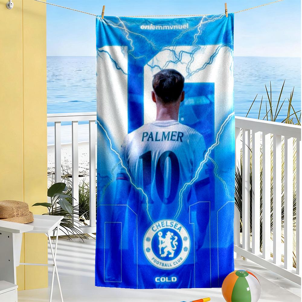 Chelsea Fc Football Player Beach Towel Super Soft Microfiber Quickdry Fabric Comfortable Lightweight