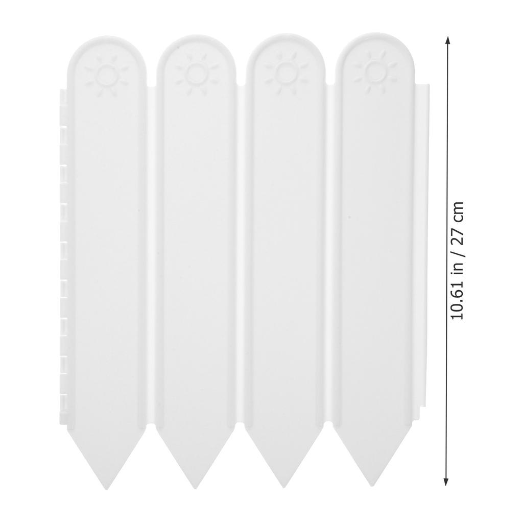 1 Bag Plastic Lawn Edging Fence Garden Landscape Border Reusable Portable Straight Or Curved Design for Sidewalks Flower Beds