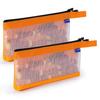 Mesh Zipper Tool Transparent Tool File Oxford Hand Waterproof Case, Pouch, Bag, Gusseted, One-Sided, Storage, Bag, Small, Fabric, Clear,