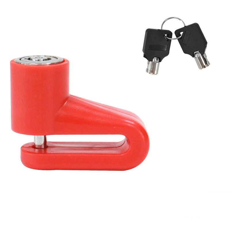 Anti-theft Disc Brake Lock or Bike Motorcycle Scooter Anti-Theft Security Lock Waterproof Portable Cycling Safety Lock with Keys