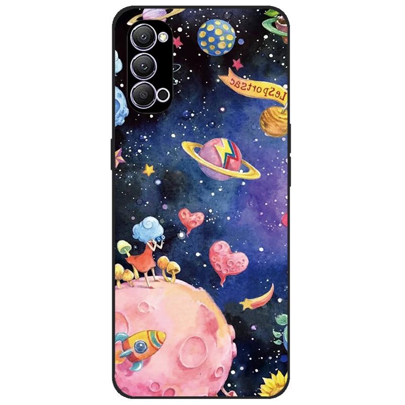 Чехол для Oppo Reno4 Pro Reno 4, мягкий силиконовый чехол с милой росписью для Oppo Reno4 5G Reno 4 Pro 5G CPH2089, чехлы для телефонов Fundas Coque