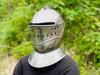 Medieval European Closed Helmet – Wearable Medieval Knight Armor – LARP & Fancy Costume Collectible Gift