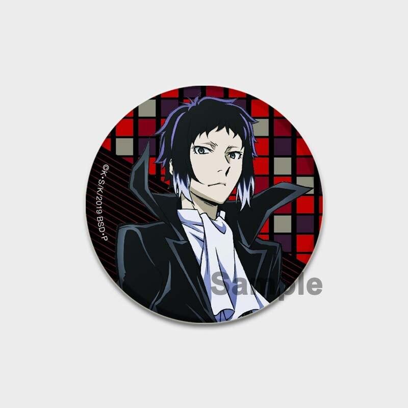 58 мм аниме Бунго Бродячие собаки брошь Манга нагрудный значок аксессуары для одежды шляпа украшение для рюкзака Harajuku значки с героями мультфильмов подарки для фанатов