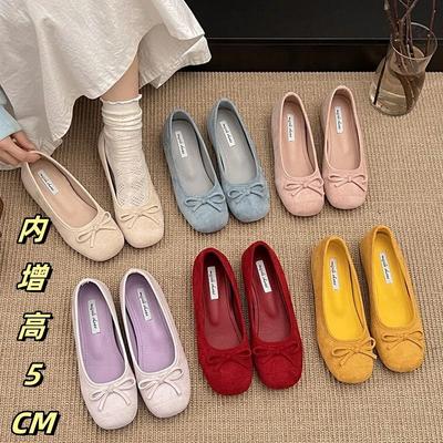 Вечерний ветер нежные бабочки женские туфли балетки французские ретро мягкая подошва серебристые одинарные туфли весенние и летние маленькие ароматные ветры женские туфли