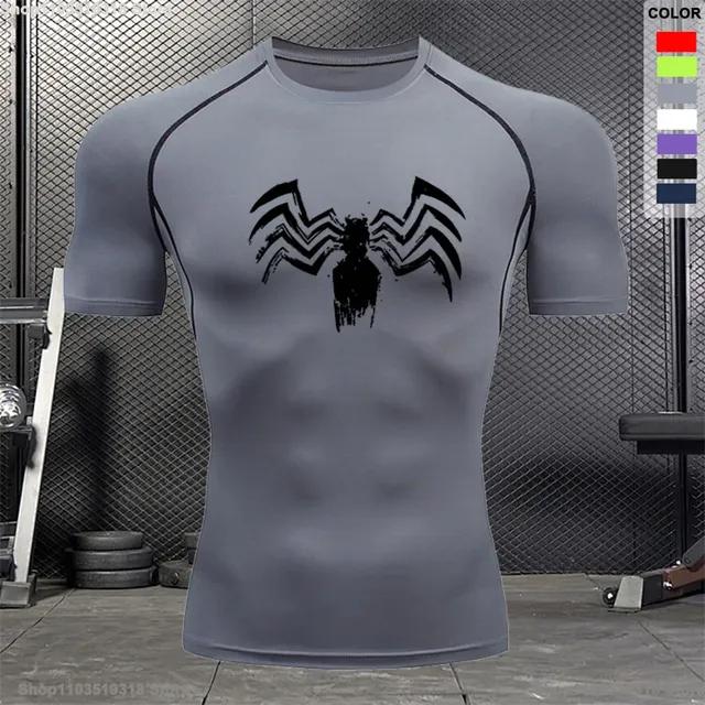Компрессионная рубашка, летняя повседневная футболка для тренировок на открытом воздухе, езды на велосипеде и бега, мужская дышащая плотная футболка с короткими рукавами для фитнеса, S-3XL