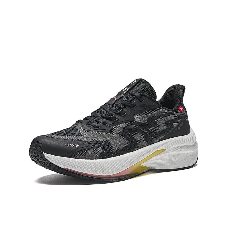 Anta Кроссовки женские Rocket 5.0 Амортизация Отскок Износостойкие Нескользящие Низкий верх Технология Nitrogen Обувь для тренировок и бега Женские кроссовки Черный Серый 922445503-4