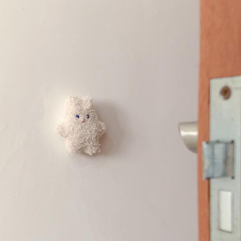 Ins Корейский медведь Детская комната Дверь Задняя ручка Бесшумная анти-столкновения Наклейка Подушка Противоударный Защитник Стены Дверной Ограничитель