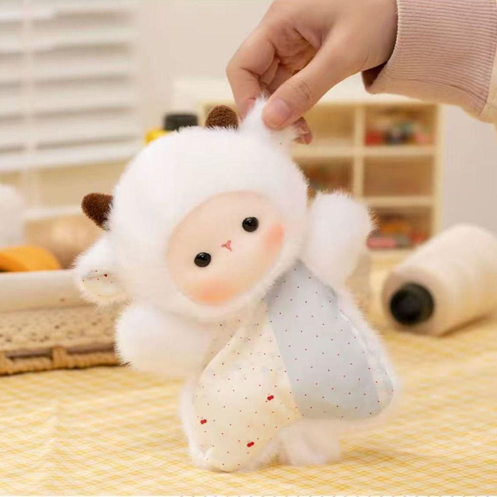 Cartoon Bean Bag Doll Fluffy Texture Decompression Stuffed Animals Birthday Gift