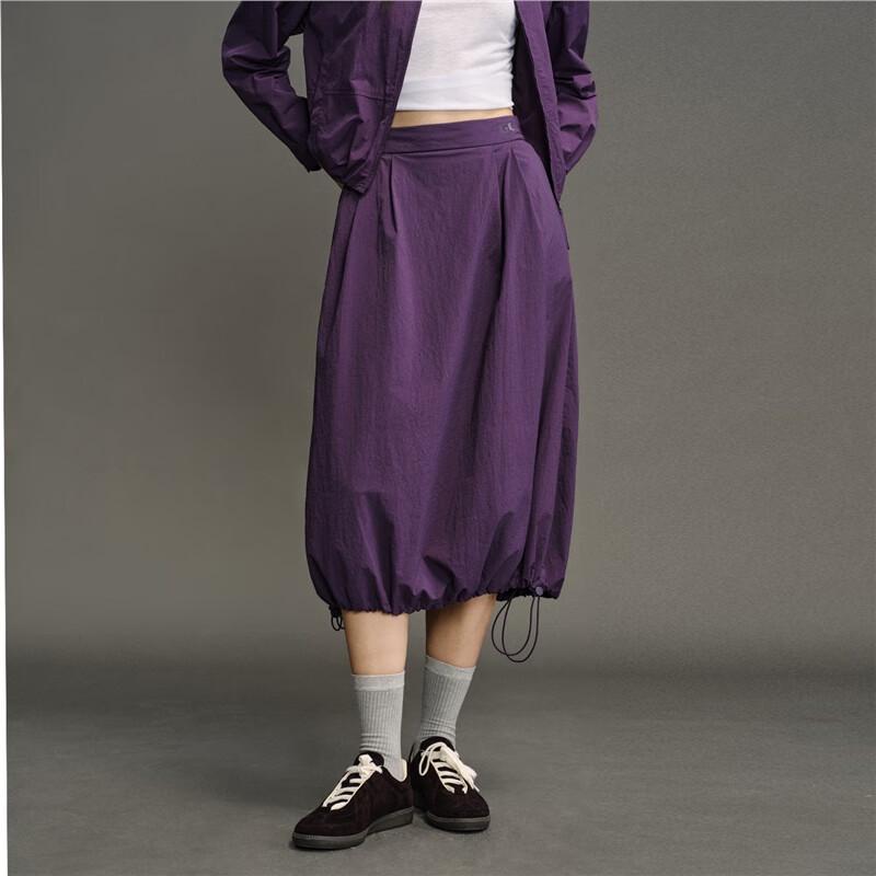 GIORDANO CONCEPTS Pleated Print Elastic Waist Midi Skirt