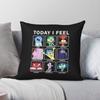 Inside Out Today I Feel Square Pillowcase Polyester Linen Velvet Printed Zip Decorative Pillow Case Sofa Cushion Cover