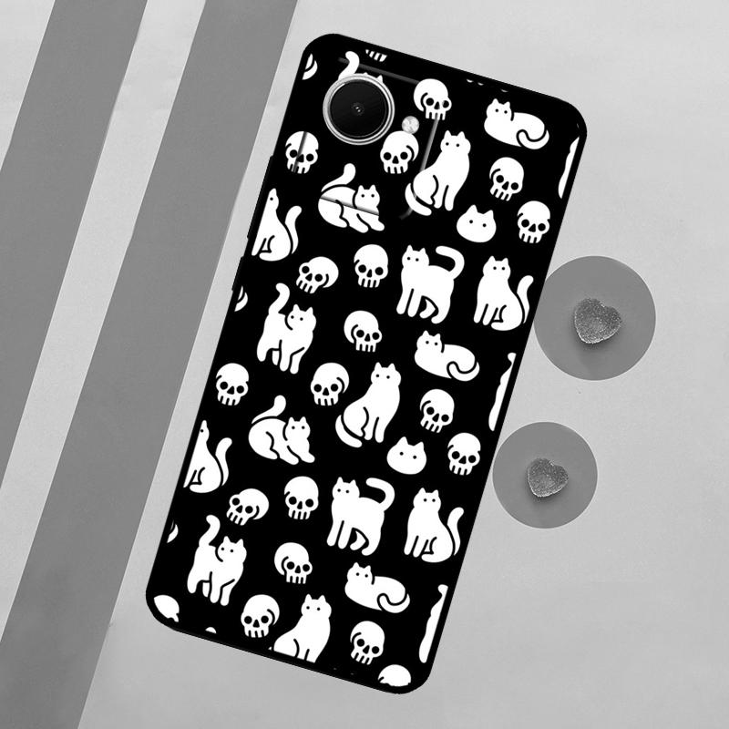 Witch Black Cat Case For Realme C53 C55 C35 C33 C31 C30 C25s C21Y C15 C11 GT Neo 5 3T 2T 9 10 11 Pro Plus