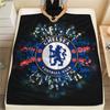 Chelsea FC Flannel Blanket, High quality Comfortable for All Seasons, Home Decor, Warmth and Comfort