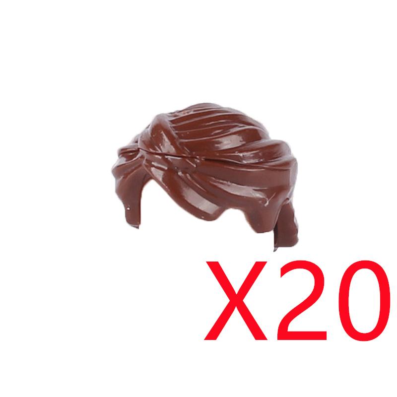 MOC Городские строительные блоки Части тела фигурок Креативные аксессуары Длинные волосы Коричневые Черные Золотые Мини-кирпичики Совместимая игрушка Подарок k030