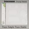 Traceease 1 Pcs Circle & Oval Shape Perfect Square Inlay Templates 11"x11" inches DIY Sewing Quilt  Applique Patchwork Templates for Quilting