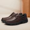 Мужские туфли из натуральной кожи на шнуровке, повседневные кроссовки, модные оксфорды для отдыха, мужская обувь, весенняя носка, прогулочная обувь на платформе