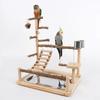 Climbing Toy for Birds Pepper Wood Pet Climbing Decoration Swing Training Funfair Parrots Cage Toy Gym Chew Toy Playstand