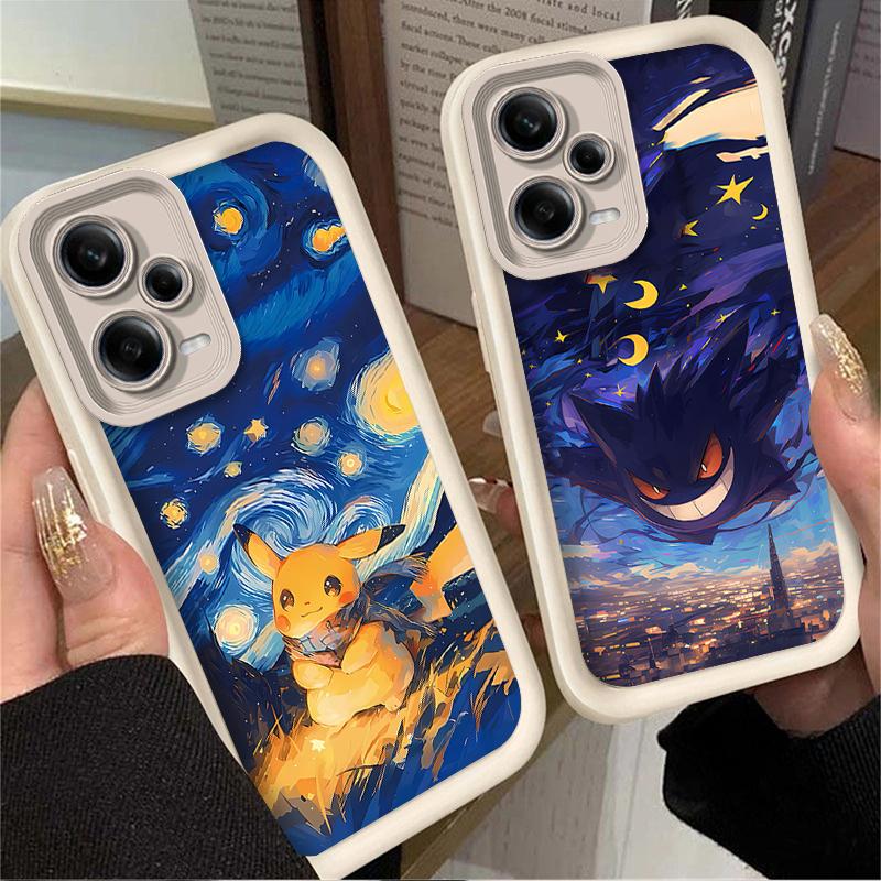 P-Pokemon Чехол Звездное небо для Xiaomi Redmi A5 A4 A3 A3X A2 A1 Plus 13X Redmi K80 Ultra K70 K70E K60 K60E K50 K40 K40S K30 Чехол