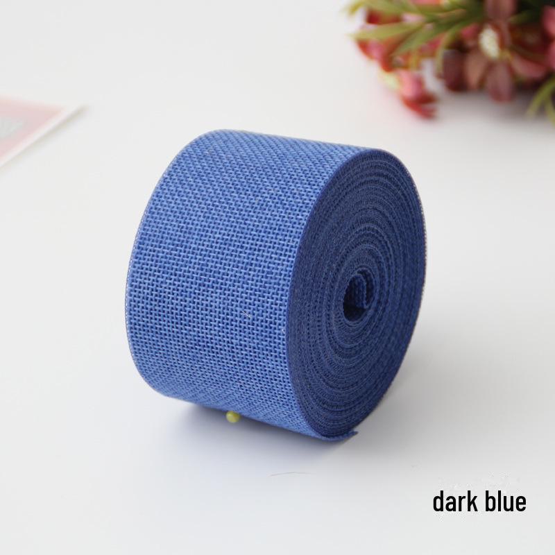 Свадебный декор своими руками: Цветная лента, имитирующая лен, рулон из полиэстера 5 см