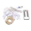 LED Star String Lights with USB Remote, 8 Modes, Copper Wire, Curtain Design, Hooks – Perfect for Christmas Decoration