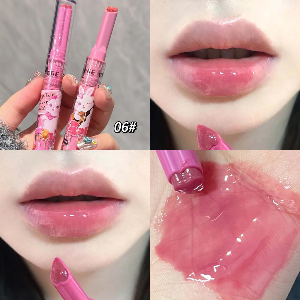 GEGE BEAR Watery Mirror Lip Gloss Набор помад Garden Rabbit Press-on Lovely Lip Gloss