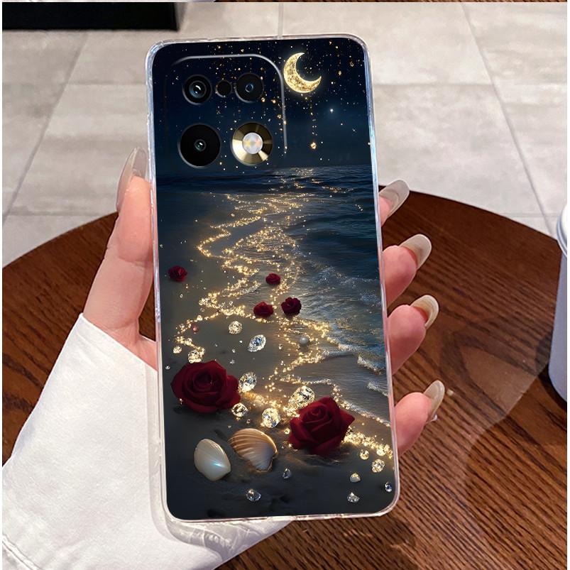 Для Realme 16 Pro 5G Чехол Прозрачный Роскошный Милый Кролик с Сердечком Забавный ТПУ Мягкий Силиконовый Чехол для Телефона Для Realme 16Pro Pro+ Plus Задняя Крышка