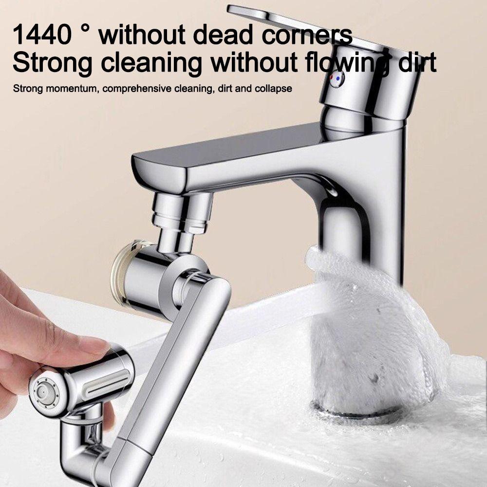 Water Saving Rotatable Faucet Sprayer 4 Modes Faucet Extender Universal Bathroom Tap Bathroom