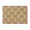 Gucci GG Marmont Generation Vintage Double G Logo GG Canvas Wallet Small Women wallet Beige Dark-Brown 773427-FAF05-9651