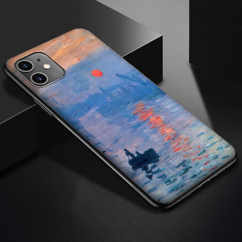 Чехол T40 Claude Monet Garden Lotus для iPhone 13 12 Mini 11 Pro XS Max XR X 8 7 6 6S Plus 5 5S SE 2020