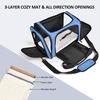 Portable Breathable Pet Carrier: Foldable, Lightweight, Car-Mountable, Large Capacity for Cats and Small Dogs