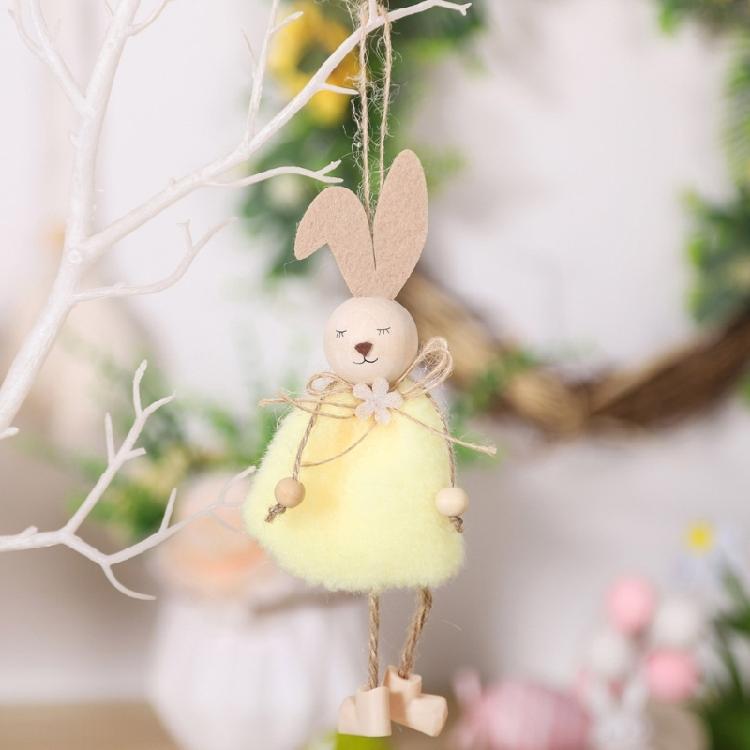 Handmade Plush Rabbits Hanging Ornament Party Centerpieces For Home Party Decoration Spring Fall Festival Celebration