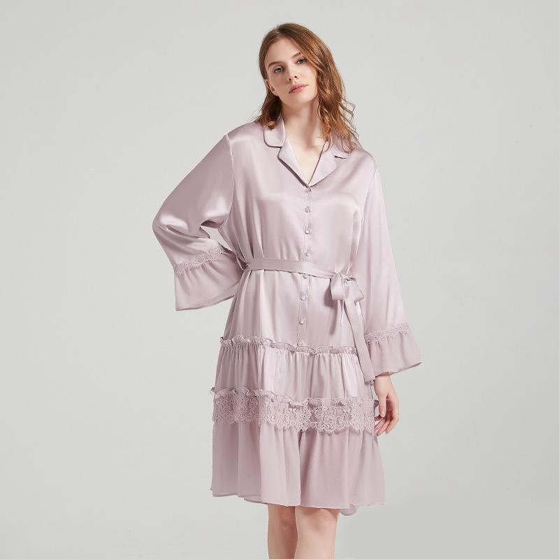 [Butterfly Embroidery Suspender Clearance Benefits] No return or exchange, summer silk nightgown women's mulberry silk homewear silk
