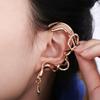 Zinc Zinc Alloy Rhinestone Snake Ear Hook Korean style Jewelry Irregular Earrings Women Clip  Earrings