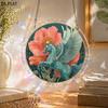 2D Flat - 1 Set/83pcs 18.8Cm Acrylic Jigsaw 2D Flat - 2D Flat Not 3D Acrylic Sun Catcher Puzzle, White Horse And Daisy Sun Catcher Puzzle, Acrylic Sun