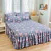 Bed Skirt Cotton Bedspread Set Embroidery Bed Dress Pillow Cases 3 Pieces/Set For King/Queen Double 1.5/1.8/2M Sheet Cover