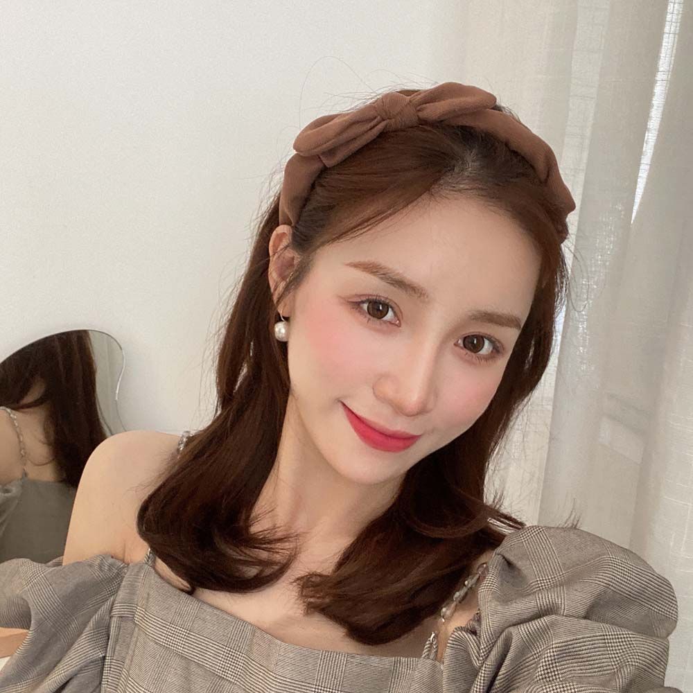 Красный бархатный бант Тканевый бант Аксессуары для волос Бант Обруч для волос Бант Повязка для волос Корейские повязки на голову Обруч для головы